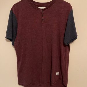 Maroon button shirt